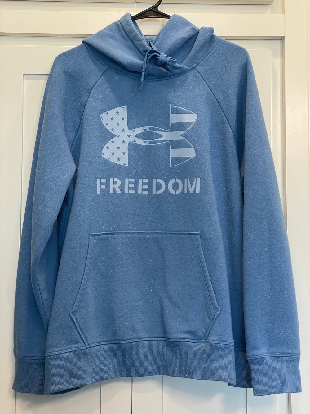 Under Armour Lt.  Blue  Fleece Freedom Rival hoodie XL